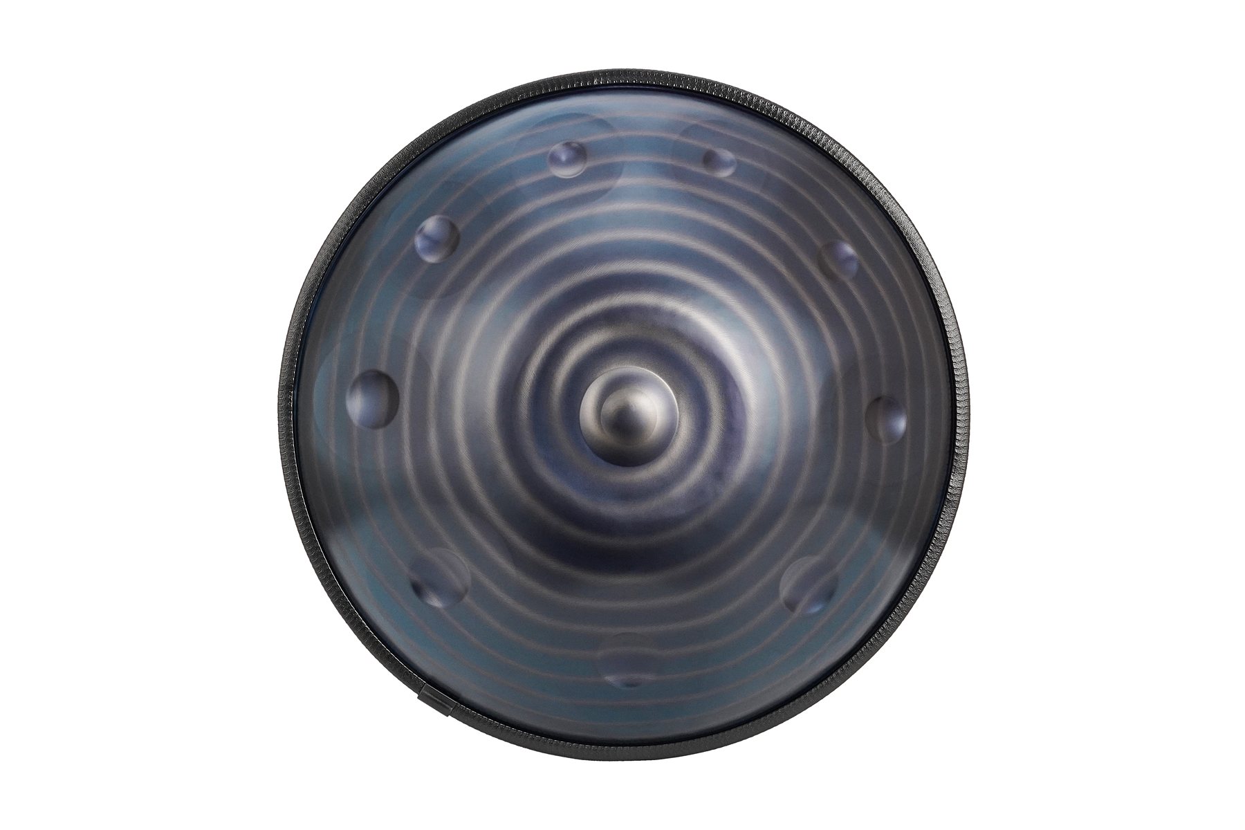 Spiral blue 10 note handpan